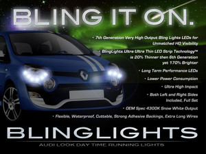 Renault Twingo LED Lights Strips Day Time Running Lamps Headlamps Headlights DRL Strip Set Renault Twingo LED Lights Strips Day Time Running Lamps Headlamps Headlights DRL Strip Set