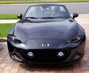 Grille LED Halo Angel Eye Driving Fog Lights For Mazda MX-5 Miata ND Grille LED Halo Angel Eye Driving Fog Lights For Mazda MX-5 Miata ND