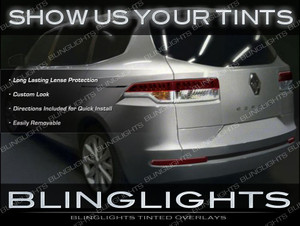 Renault Espace Tinted Tail Lamps Lights Overlays Kit Smoked Protection Film Renault Espace Tinted Tail Lamps Lights Overlays Kit Smoked Protection Film