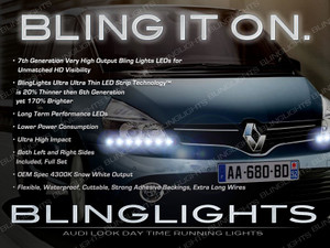Renault Espace LED DRL Head Light Strips Day Time Running Lamp Kit Renault Espace LED DRL Head Light Strips Day Time Running Lamp Kit