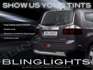 Chevrolet Chevy Orlando Smoked Tinted Protection Overlays for Taillamps Taillights Tail Lamps Lights Chevrolet Chevy Orlando Smoked Tinted Protection Overlays for Taillamps Taillights Tail Lamps Lights