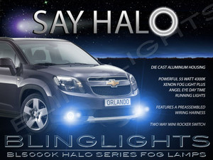 Angel Eye Halo Fog Lights Lamps for 2011-2018 Chevrolet Orlando Angel Eye Halo Fog Lights Lamps for 2011-2018 Chevrolet Orlando