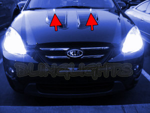 Kia Rondo White LED Strobe Lamps Hood Sprayer Lights Strobes Windshield Bonnet Washers Kit Kia Rondo White LED Strobe Lamps Hood Sprayer Lights Strobes Windshield Bonnet Washers Kit