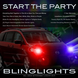 Mazda5 Strobes Police Light Kit for Headlamps Headlights Head Lamps Emergency Show Lights Kit Mazda5 Strobes Police Light Kit for Headlamps Headlights Head Lamps Emergency Show Lights Kit