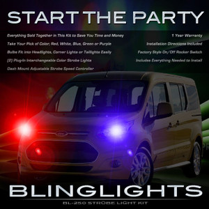 Ford Transit Connect Police Head Lamp Strobe Light Kit Ford Transit Connect Police Head Lamp Strobe Light Kit