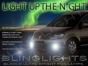 2011 2012 2013 Volkswagen VW Caddy Xenon Fog Lamps Driving Lights Foglamps Foglights Kit 2011 2012 2013 Volkswagen VW Caddy Xenon Fog Lamps Driving Lights Foglamps Foglights Kit