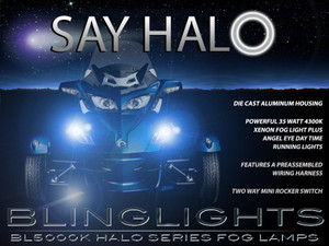 Can-Am Spyder NON-Halo Fog Lamps Driving Lights Kit Can-Am Spyder NON-Halo Fog Lamps Driving Lights Kit