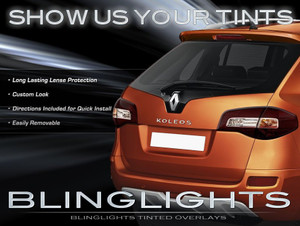 Renault Samsung QM5 Tinted Tail Lamp Light Overlays Kit Smoked Protection Film Renault Samsung QM5 Tinted Tail Lamp Light Overlays Kit Smoked Protection Film