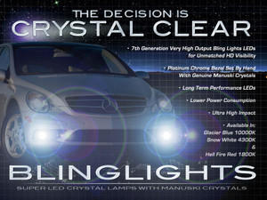Mercedes R-Class W251 LED Fog Lamps Driving Lights Kit Foglamps Foglights Drivinglights