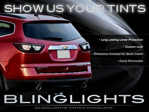 2013-2017 Chevrolet Traverse Tinted Taillamp Film Overlay Covers