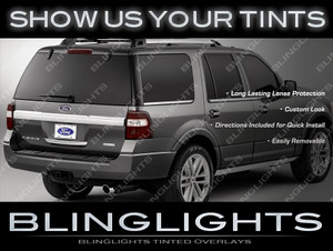 Ford Expedition Murdered Out Tail Light Overlays Lamp Tinted Covers Ford Expedition Murdered Out Tail Light Overlays Lamp Tinted Covers