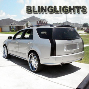 2004 2005 2006 2007 2008 2009 Cadillac SRX Tinted Smoked Taillamps Taillights Overlays 2004 2005 2006 2007 2008 2009 Cadillac SRX Tinted Smoked Taillamps Taillights Overlays