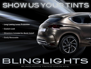 Citroen Citroën DS4 Tinted Smoked Protection Overlays for Taillamps Taillights Tail Lamps Lights Citroen Citroën DS4 Tinted Smoked Protection Overlays for Taillamps Taillights Tail Lamps Lights