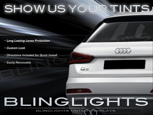 Audi Q3 Tinted Smoked Protection Overlays Film for Taillamps Taillights Tail Lamps Lights Tint Smoke Audi Q3 Tinted Smoked Protection Overlays Film for Taillamps Taillights Tail Lamps Lights Tint Smoke
