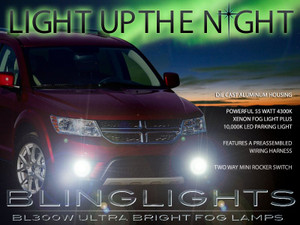 2011-2018 Dodge Journey Xenon Halogen Fog Lamps Driving Lights Kit 2011-2018 Dodge Journey Xenon Halogen Fog Lamps Driving Lights Kit