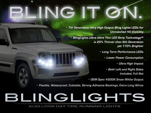Jeep Liberty LED DRL Head Lamp Light Strips Kit Day Time Running Jeep Liberty LED DRL Head Lamp Light Strips Kit Day Time Running