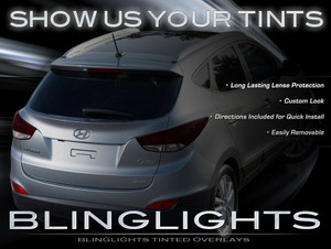 Hyundai Tucson ix35 Murdered Out Taillamp Overlays Tinted Taillight Covers Hyundai Tucson ix35 Murdered Out Taillamp Overlays Tinted Taillight Covers