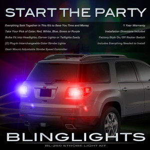 Saturn Outlook Strobe Lights Headlamps Headlights Taillamps Taillights Head Lamps Lamp Light Strobes