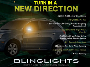 Chevrolet Chevy Captiva Sport Side Mirror LED Turnsignals Lights Turn Signals Mirrors LEDs Signalers
