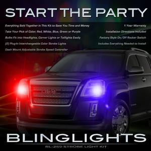 GMC Terrain Police Strobes for Headlamps Headlights Head Lamps Lights Strobe Lamp Light Kit GMC Terrain Police Strobes for Headlamps Headlights Head Lamps Lights Strobe Lamp Light Kit