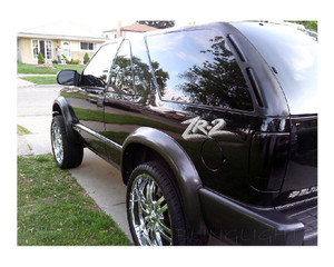 Chevy Blazer Tinted Smoked Taillamp Taillights Overlays Film Protection