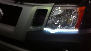 Nissan Xterra LED DRL Head Light Strips Daytime Running Lamps Nissan Xterra LED DRL Head Light Strips Daytime Running Lamps