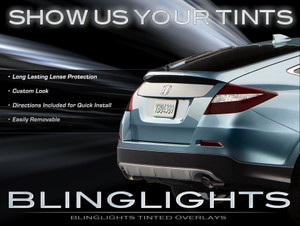 Honda Crosstour Tinted Smoked Tail Lamps Lights Overlays Film Protection Honda Crosstour Tinted Smoked Tail Lamps Lights Overlays Film Protection