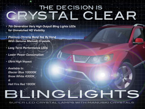 2007 2008 2009 Mitsubishi Outlander LED Foglamps Foglights Fog Lamps Driving Lights Kit 2007 2008 2009 Mitsubishi Outlander LED Foglamps Foglights Fog Lamps Driving Lights Kit
