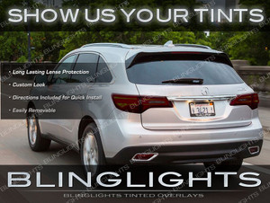 Acura MDX Custom Tail Lamp Light Tint Overlay Kit Smoked Protection Film Acura MDX Custom Tail Lamp Light Tint Overlay Kit Smoked Protection Film