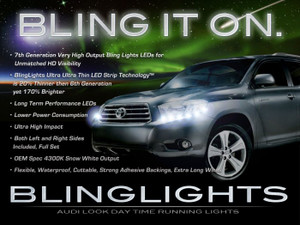 2008 2009 2010 Toyota Highlander LED Strip Day Time Running Lights Head Lamps Headlamp Headlight DRL 2008 2009 2010 Toyota Highlander LED Strip Day Time Running Lights Head Lamps Headlamp Headlight DRL