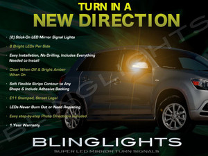 Mitsubishi Outlander Sport LED Side View Mirror LED Add-on Turnsignals Mitsubishi Outlander Sport LED Side View Mirror LED Add-on Turnsignals