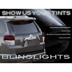 2010-2013 Toyota 4Runner Tinted Smoke Tail Lamps Lights Overlays Film Protection 2010-2013 Toyota 4Runner Tinted Smoke Tail Lamps Lights Overlays Film Protection