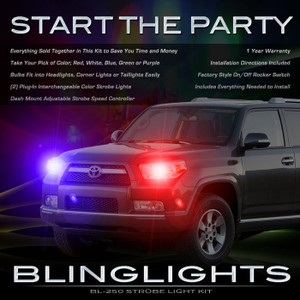 Toyota 4Runner Police Strobe Light Kit for Headlamps Headlights Head Lamps Strobes Lights Toyota 4Runner Police Strobe Light Kit for Headlamps Headlights Head Lamps Strobes Lights