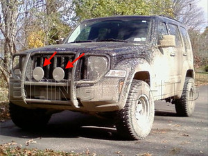 Jeep Liberty KK KJ Off Road Bull Bar Bumper Driving Lights Lamps Jeep Liberty KK KJ Off Road Bull Bar Bumper Driving Lights Lamps