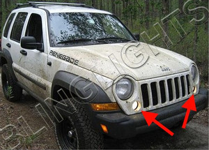 2005 2006 2007 Jeep Liberty KJ Xenon Fog Lamp Driving Light Kit 2005 2006 2007 Jeep Liberty KJ Xenon Fog Lamp Driving Light Kit