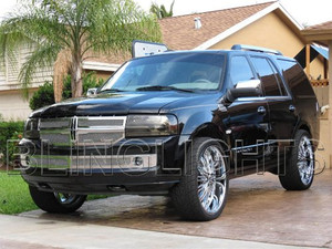 Lincoln Navigator Tinted Head Lamp Light Overlay Kit Smoked Film Protection Lincoln Navigator Tinted Head Lamp Light Overlay Kit Smoked Film Protection