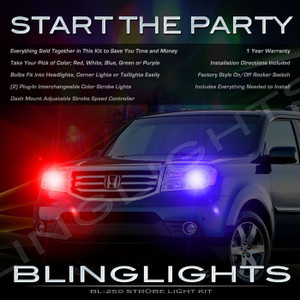 Honda MR-V Strobes Police Light Kit for Headlamps Headlights Head Lamps Strobe Lights Honda MR-V Strobes Police Light Kit for Headlamps Headlights Head Lamps Strobe Lights