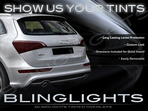Audi Q5 Tinted Smoked Protection Overlays Film for Taillamps Taillights Tail Lamps Lights Audi Q5 Tinted Smoked Protection Overlays Film for Taillamps Taillights Tail Lamps Lights