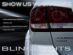 Dodge Journey Tinted Tail Lamp Overlays Kit Tinted Light Covers Dodge Journey Tinted Tail Lamp Overlays Kit Tinted Light Covers