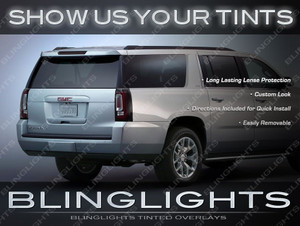 GMC Yukon Murdered Out Taillight Film Covers Tinted Taillamp Protective Lense Film Overlays Kit GMC Yukon Murdered Out Taillight Film Covers Tinted Taillamp Protective Lense Film Overlays Kit