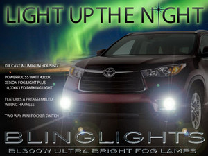 2014 2015 2016 Toyota Kluger Fog Lamps Driving Lights Kit 2014 2015 2016 Toyota Kluger Fog Lamps Driving Lights Kit