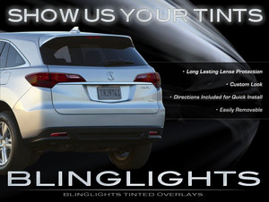 Acura RDX Tinted Taillight Covers Murdered Out Taillamp Overlays Acura RDX Tinted Taillight Covers Murdered Out Taillamp Overlays
