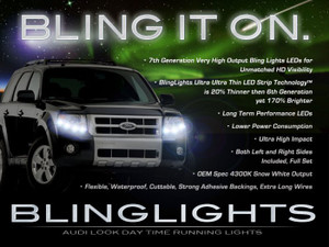 LED DRL Light Strips Daytime Running Lamps for Mercury Mariner
