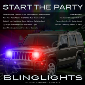 Jeep Commander Strobe Police Light Kit for Headlamps Headlights Head Lamps Strobes Lights Jeep Commander Strobe Police Light Kit for Headlamps Headlights Head Lamps Strobes Lights