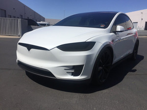 Tesla Model X Smoked Tail Light Overlays Protective Film Covers Kit
