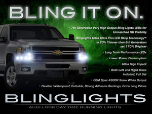 Chevy Silverado LED DRL Head Light Strips Day Time Running Lamp Kit Chevy Silverado LED DRL Head Light Strips Day Time Running Lamp Kit