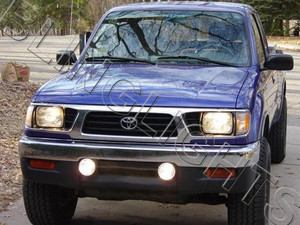 1998 1999 2000 Toyota Tacoma White Angel Eye Bumper Fog Lamps Lights 1998 1999 2000 Toyota Tacoma White Angel Eye Bumper Fog Lamps Lights
