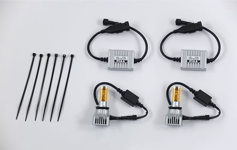 PIAA 2800K Gold 9006 9005 HB4 HB3 High Output LED Conversion Kit Twin Pack