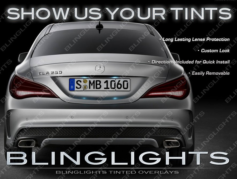 Mercedes CLA-Class Tinted Taillamp Overlays Kit Smoked Taillight Film Protective Covers