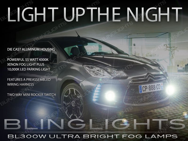 Citroen DS3 Xenon Fog Lamps Driving Lights Kit Citro√´n